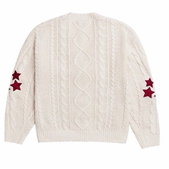 Taylor Swift Red Taylor’s Version Cardigan Cream Size M/L Cable Ready to Ship - Picture 2 of 4